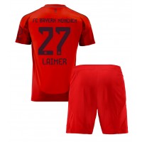 Camisa de Futebol Bayern Munich Konrad Laimer #27 Equipamento Principal Infantil 2024-25 Manga Curta (+ Calças curtas)